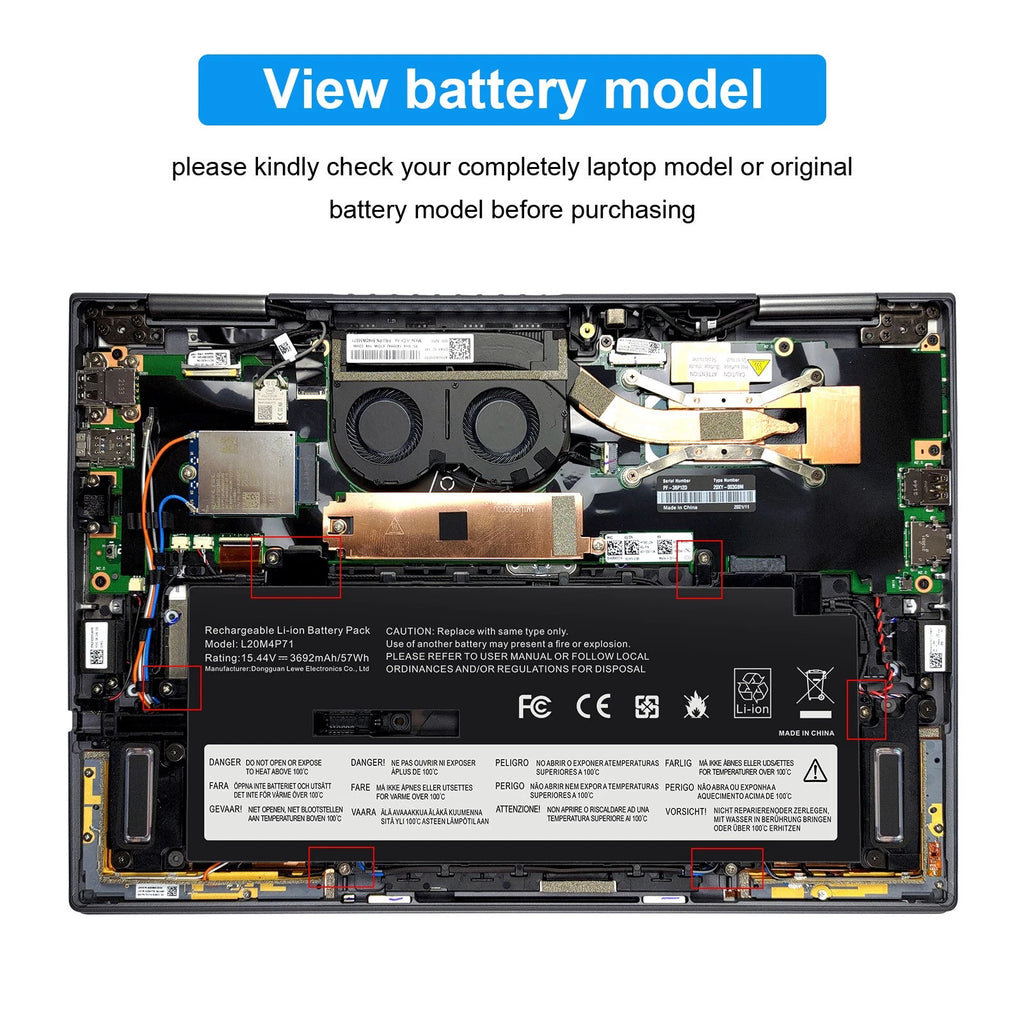 L20C4P71 L20D4P71 L20M4P71 Battery For Lenovo ThinkPad X1 Yoga Carbon 2021 2022