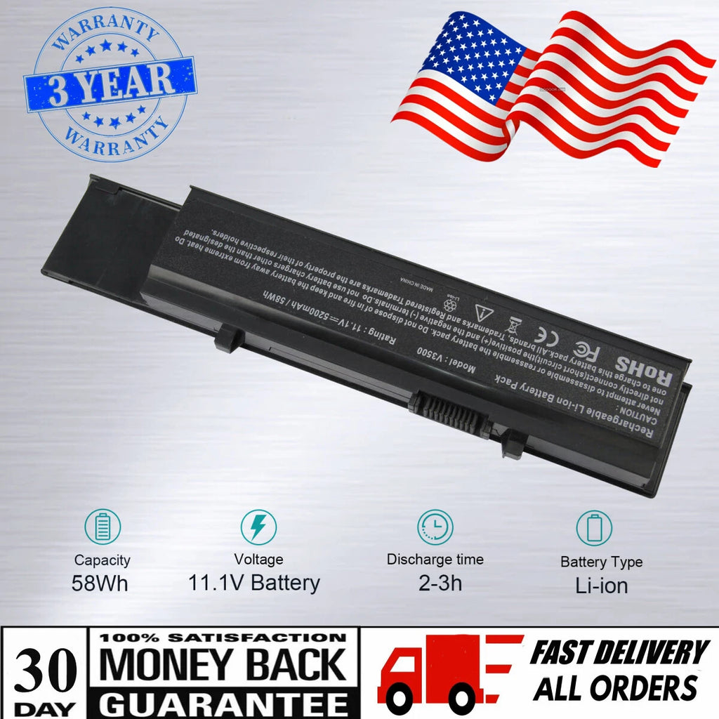 Battery for Dell Vostro 3400n 3500n 3700n 312-0997 4JK6R 7FJ92 TXWRR Y5XF9 TY3P4