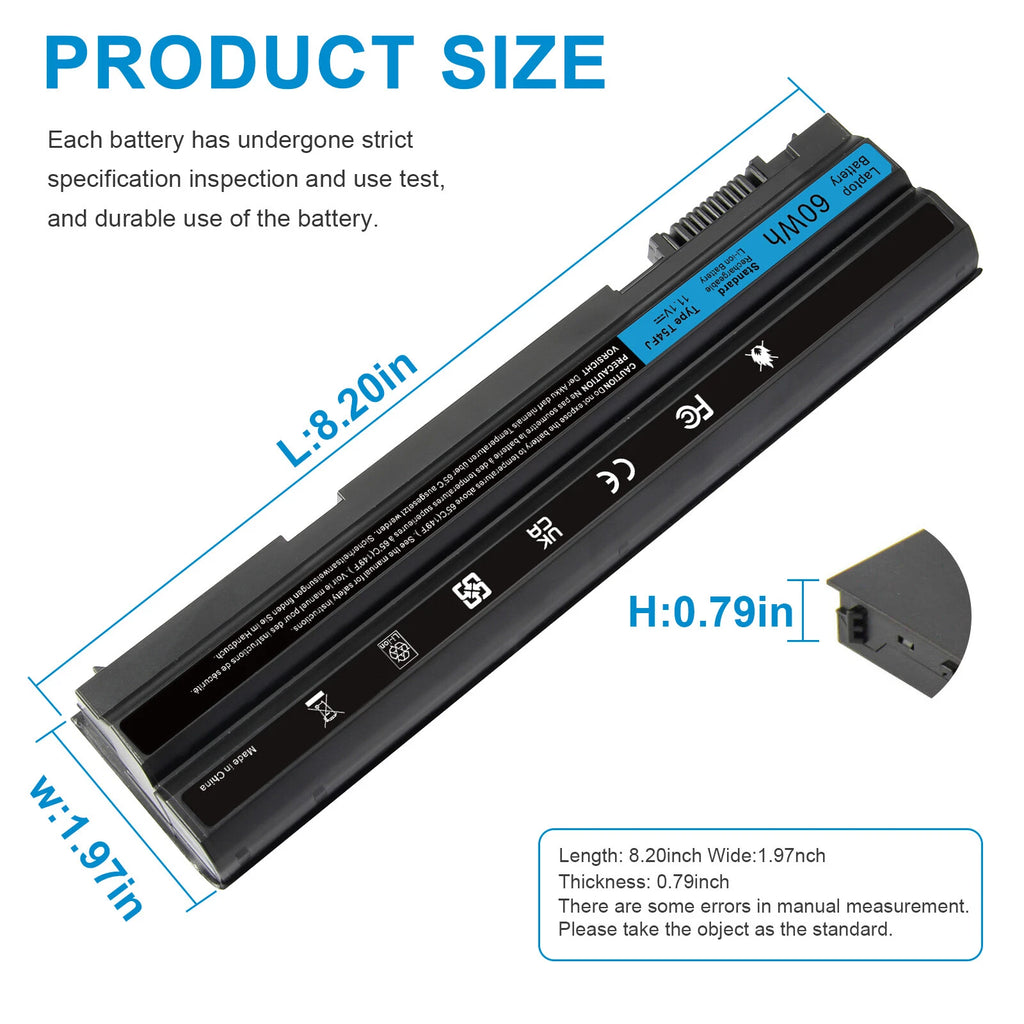 For Dell N3X1D T54FJ Latitude E6540 E6440 E5530 E5430 E6520 E6420 Fancy Battery