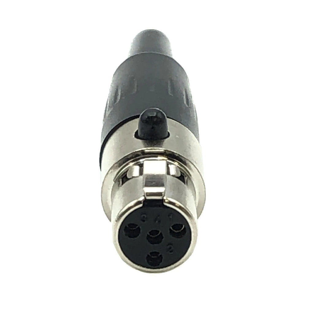 Lot of 2 Mini XLR TA4F 4Pin Female Audio Connector Microphone Socket Adapter