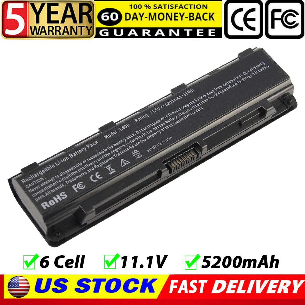 New Battery For Toshiba Satellite C850 C855D C855-S5206 PA5024U-1BRS PABAS260