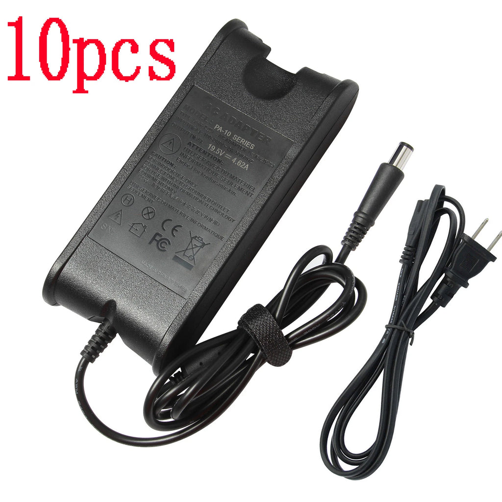 Lot 10pcs 19.5V 4.62A 90W AC Adapter Charger Power Supply For Dell PA-10 PA10 C