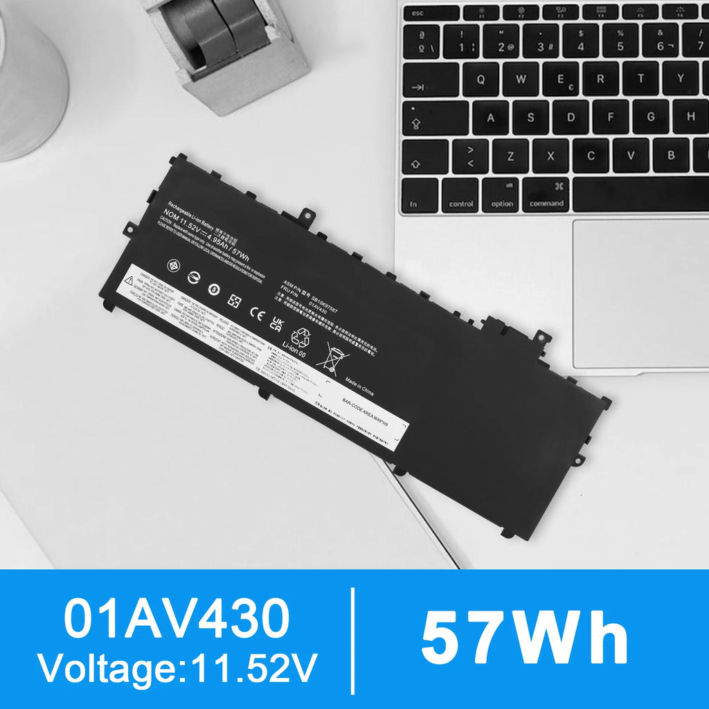 01AV494 01AV431 SB10K97587 Battery for Lenovo ThinkPad X1 Carbon 5th 6th Gen