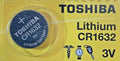 CR1632 TOSHIBA 1632 ECR1632 3V BUTTON COIN CELL (1 BATTERIES) USA Seller