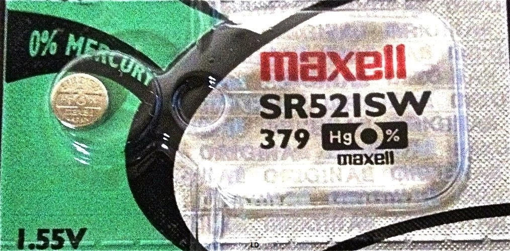 379 MAXELL WATCH BATTERIES SR521SW (5 piece) PSR521 V379 New Authorized Seller