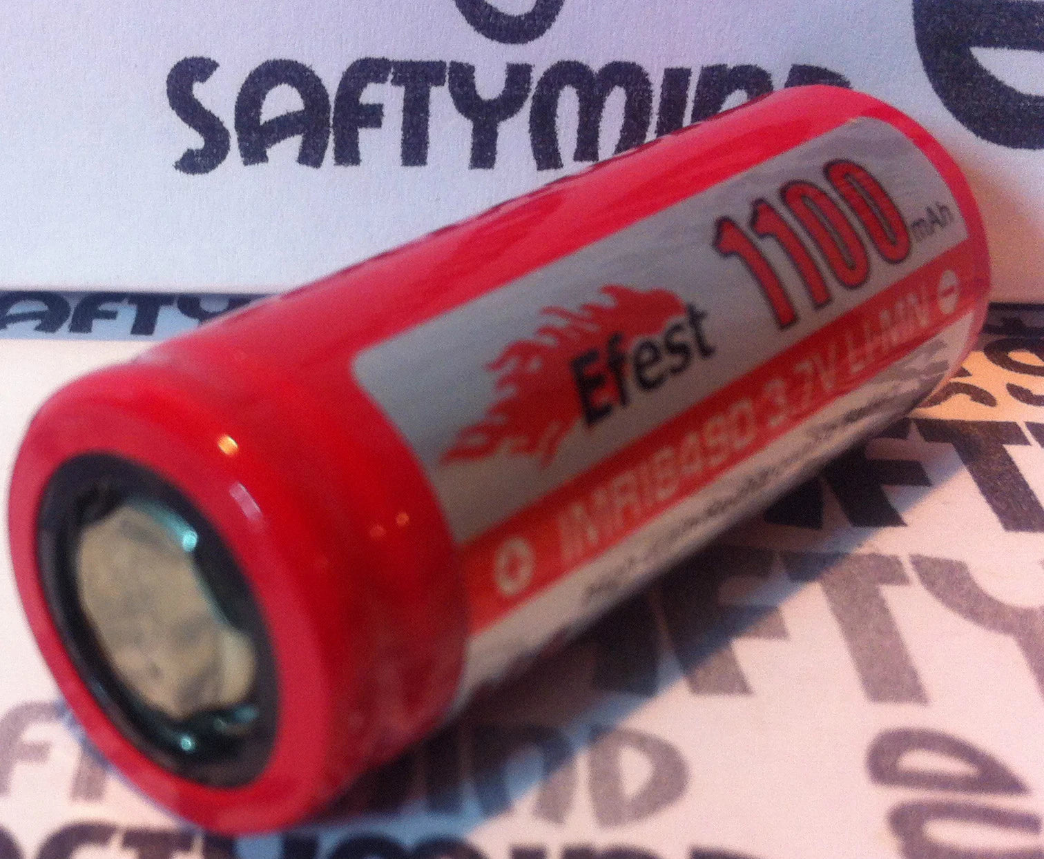 Brand New IMR 18490 1100mAh 3.7V Rechargeable LiMn High Drain Battery-Flat