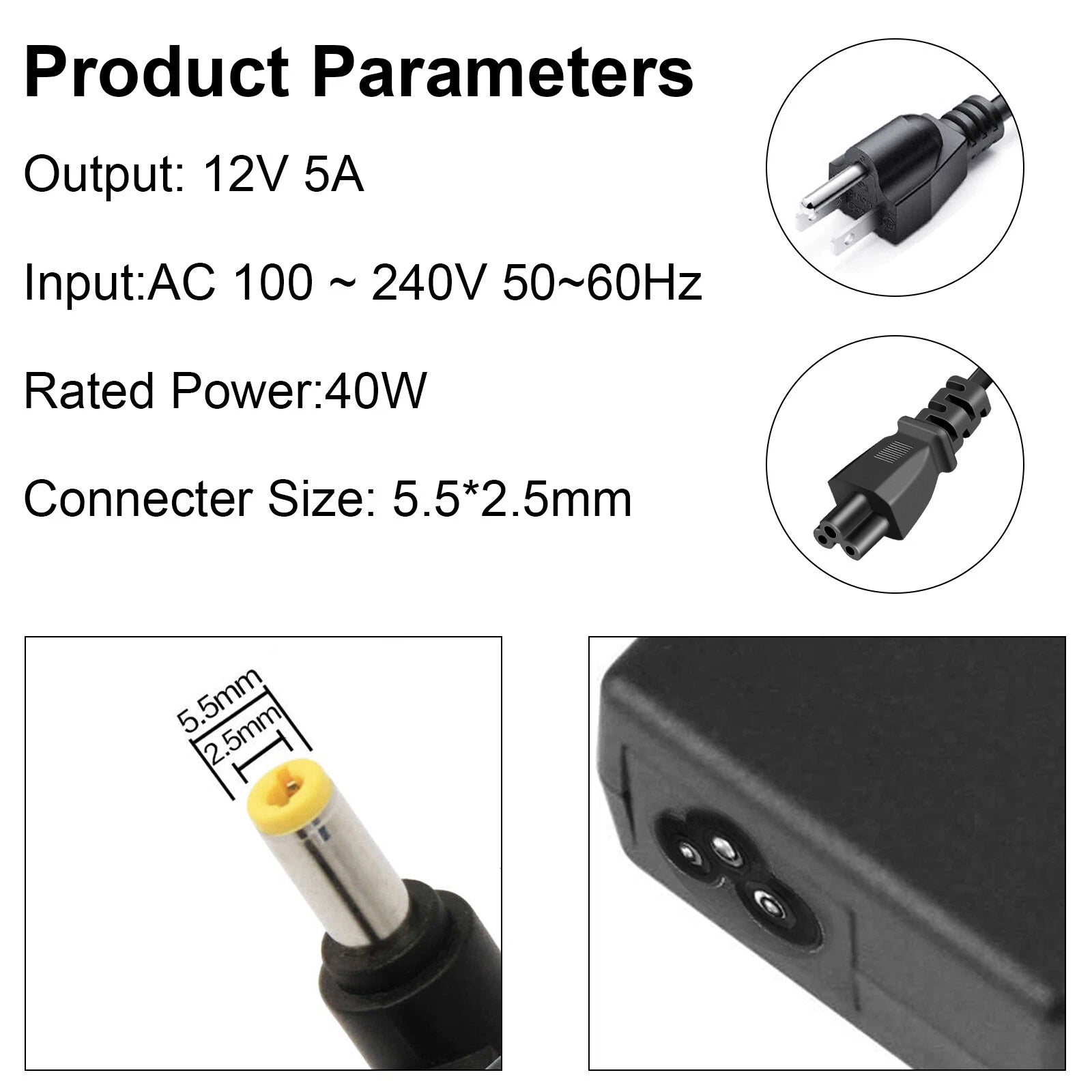 AC Adapter For imax EC6 B5 B6 LiPo Battery Balance Charger Power Supply Cord B