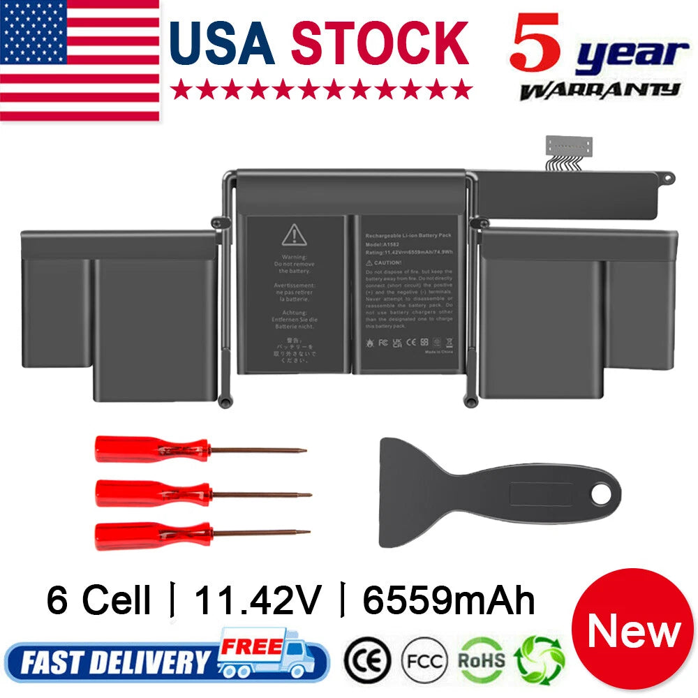 A1582 A1502 Battery For MacBook Pro 13 inch Retina Early 2015 Mid 2014 Late 2013