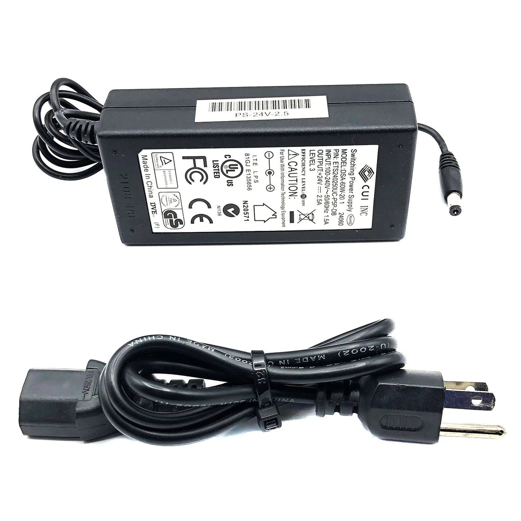 NEW Original CUI Inc 60W AC Power Adapter for Speakers 24V 2.5A Charger