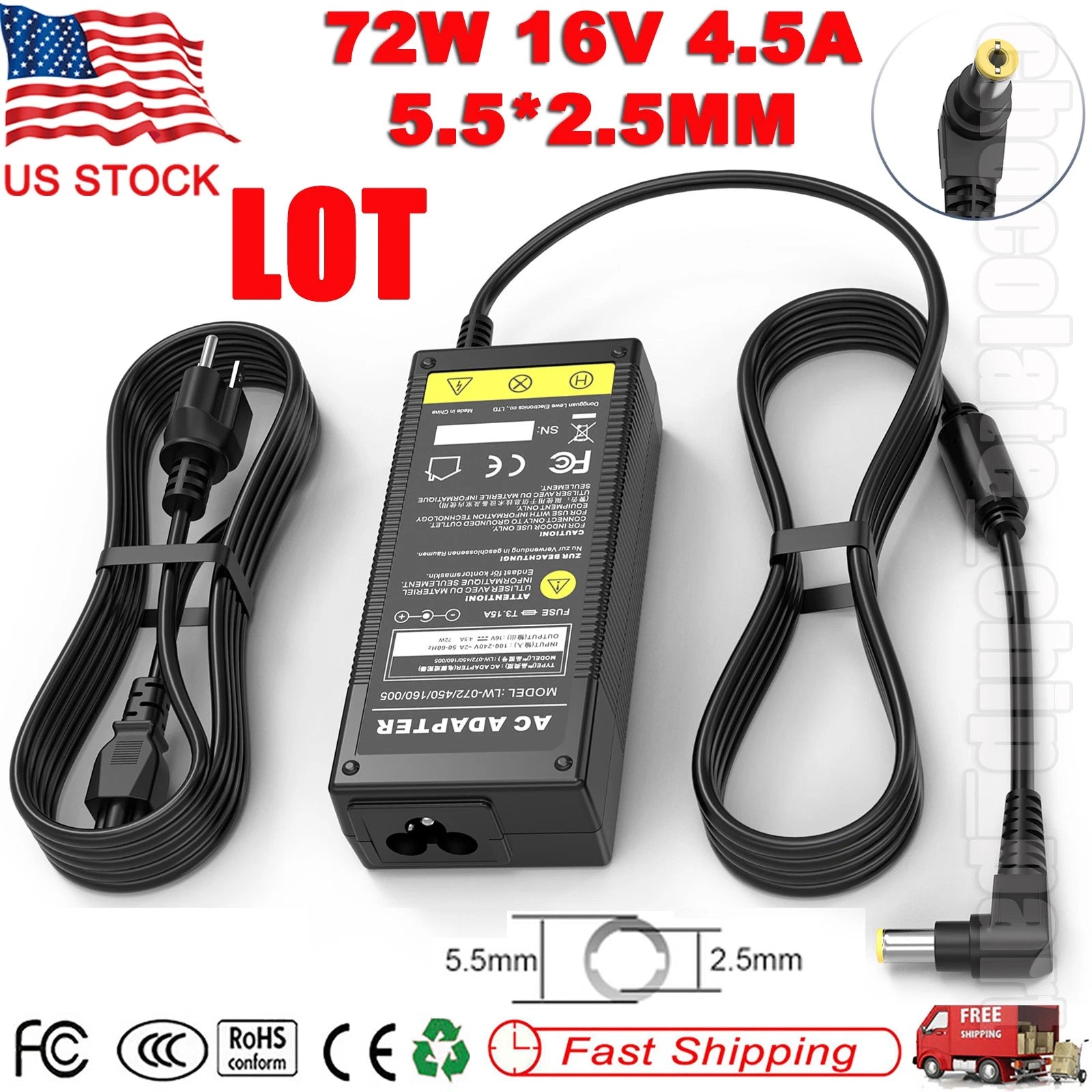 LOT Adapter Charger for Panasonic ToughBook CF-18 CF-31 CF-AA1623A CF-52 CF-53