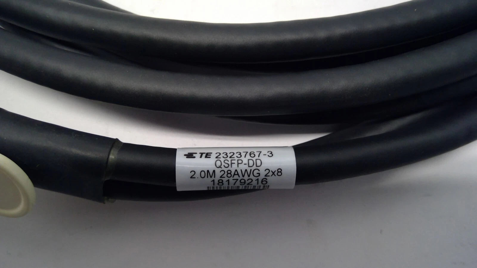 TE Connectivity 2323767-3 400G QSFP-DD 28AWG 2-8PR 2.0M DAC Cable