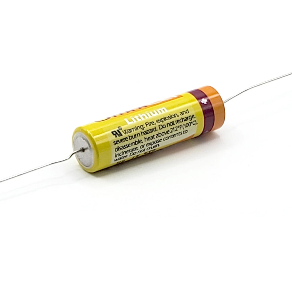 2x OmniCel ER14505 3.6V 2.4Ah AA Lithium Battery Axial Pins Utility Telematics