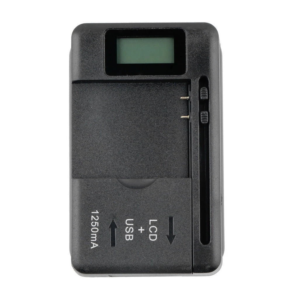 Mobile Universal Battery Charger LCD Indicator Screen For Cell Phones 1 USB-Port