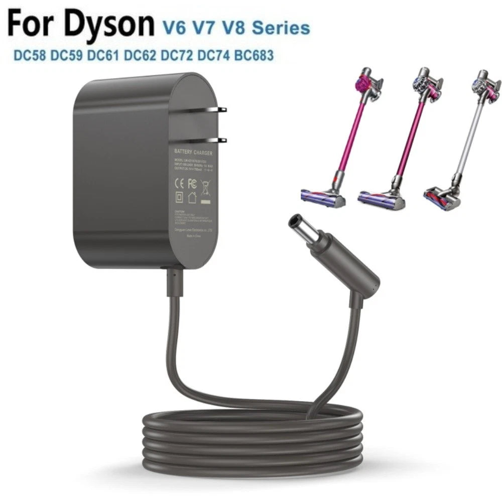 for Dyson Cordless V6 V7 V8 Animal, Absolute,Fluffy,Motorhead Adapter Charger
