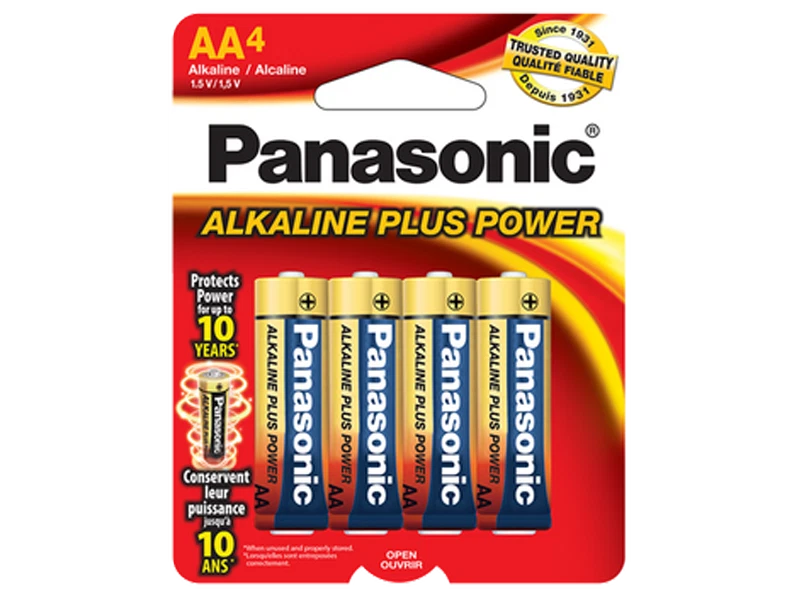 96 x Panasonic AA Alkaline Plus Power Batteries (24 x 4 Pack)
