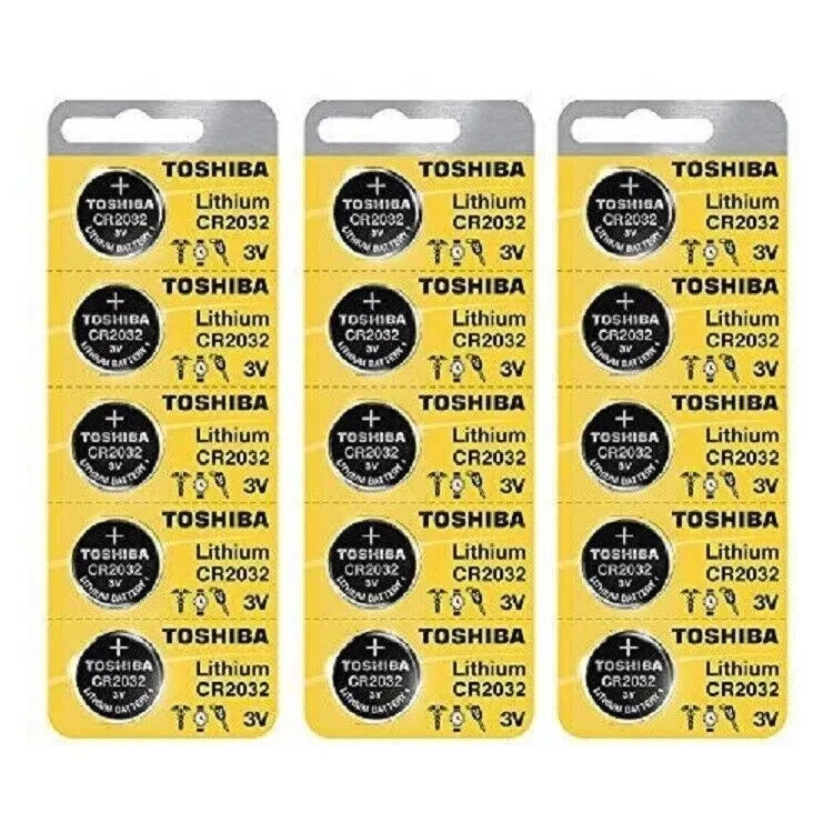 Lot x 100 Toshiba CR2032 Fresh Date Stock CR2032 2032 Lithium 3V New Batteries