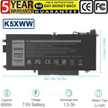 K5XWW Battery for Dell Latitude 7389 7390 L3180 5285 5289 2 in 1 71TG4 60Wh