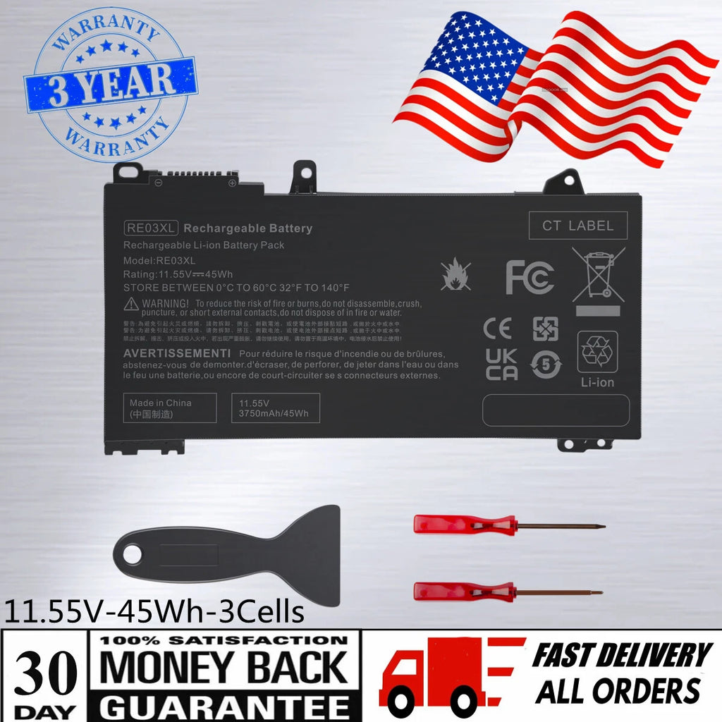 RE03XL L32656-005 battery for HP ProBook 430 440 445 450 455R G7 455R G6 45Wh