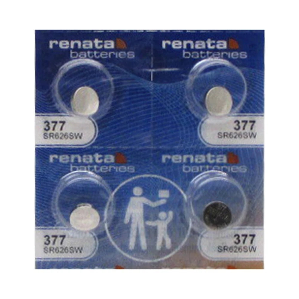 4 NEW 377 376 SR626SW SR626W WATCH RENATA BATTERY