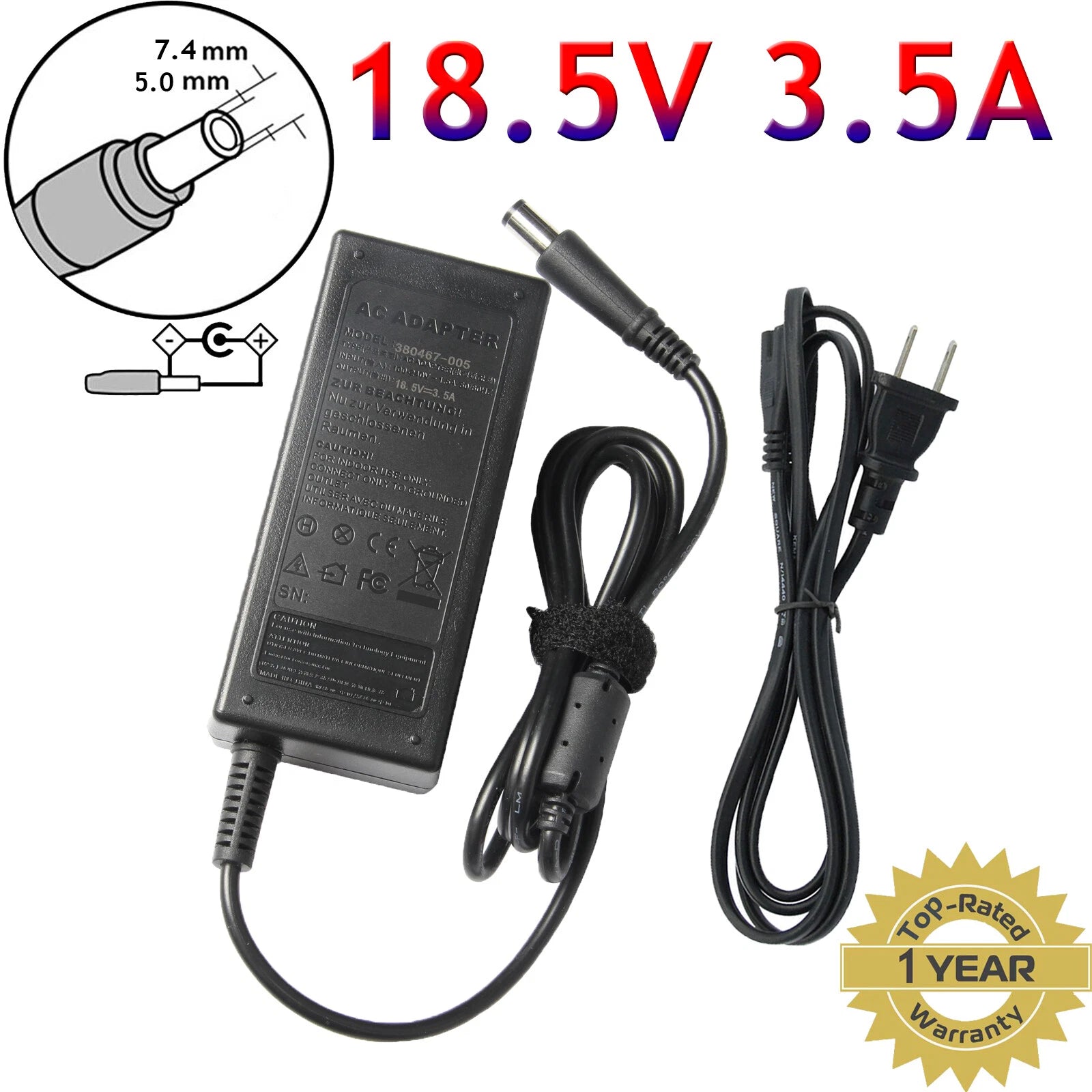 FOR HP PAVILION DV4 DV5 DV7 AC ADAPTER LAPTOP CHARGER battery Power Supply Cord