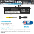 NEW L18M6PD1 Battery For Lenovo X390 X395 SB10K97655 02DL017 02DL018 11.46V-48Wh