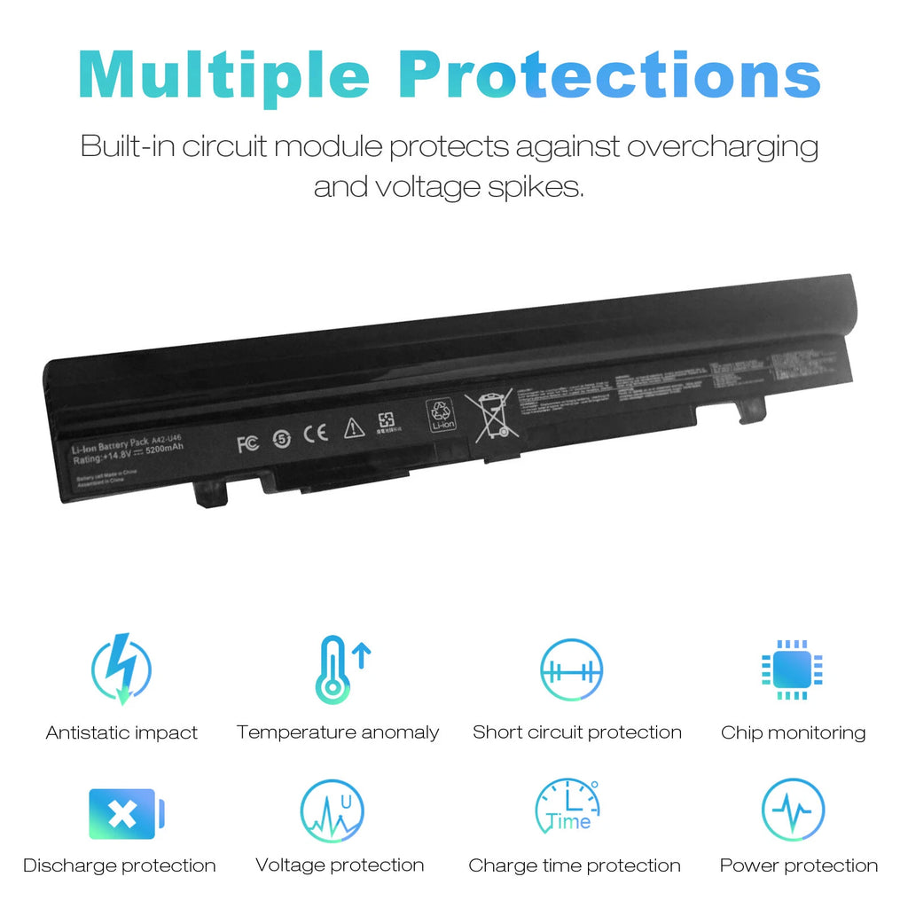 A42-U46 Battery for ASUS U56 U46 U46E U46J U46S U56E U56J A41-U46 A32-U46 Laptop