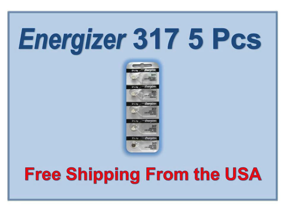 5 Energizer Silver Oxide SR516SW SR516W SR516 1.55V Battery
