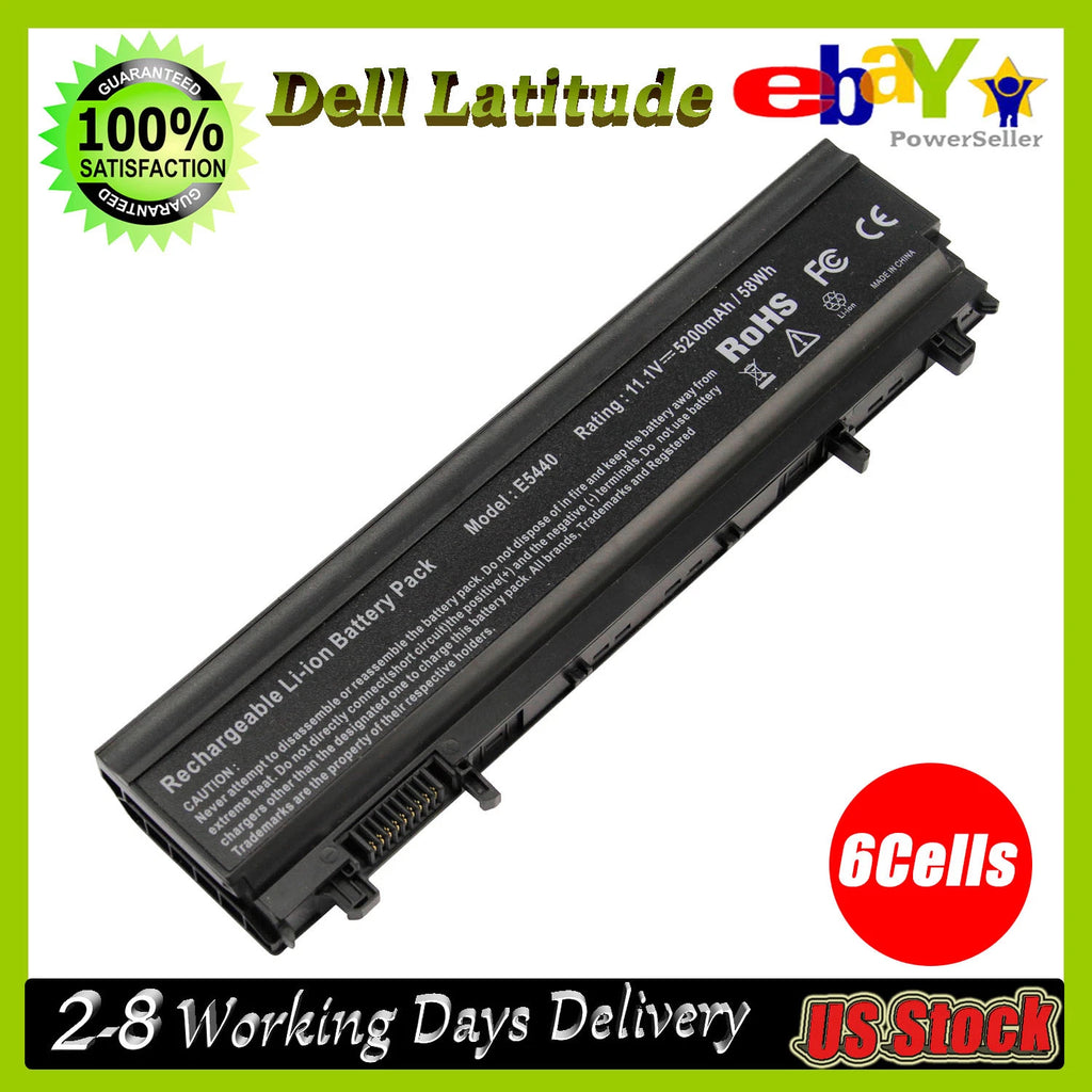 For Dell Latitude E5440 E5540 58Wh 6 Cell Battery Type - VV0NF M7T5F