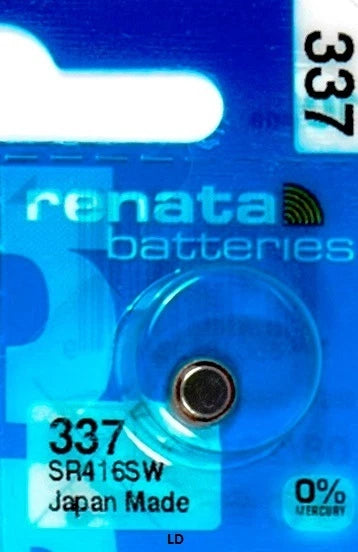 337 RENATA SR416SW SR416 337 WATCH BATTERIES New Authorized Seller