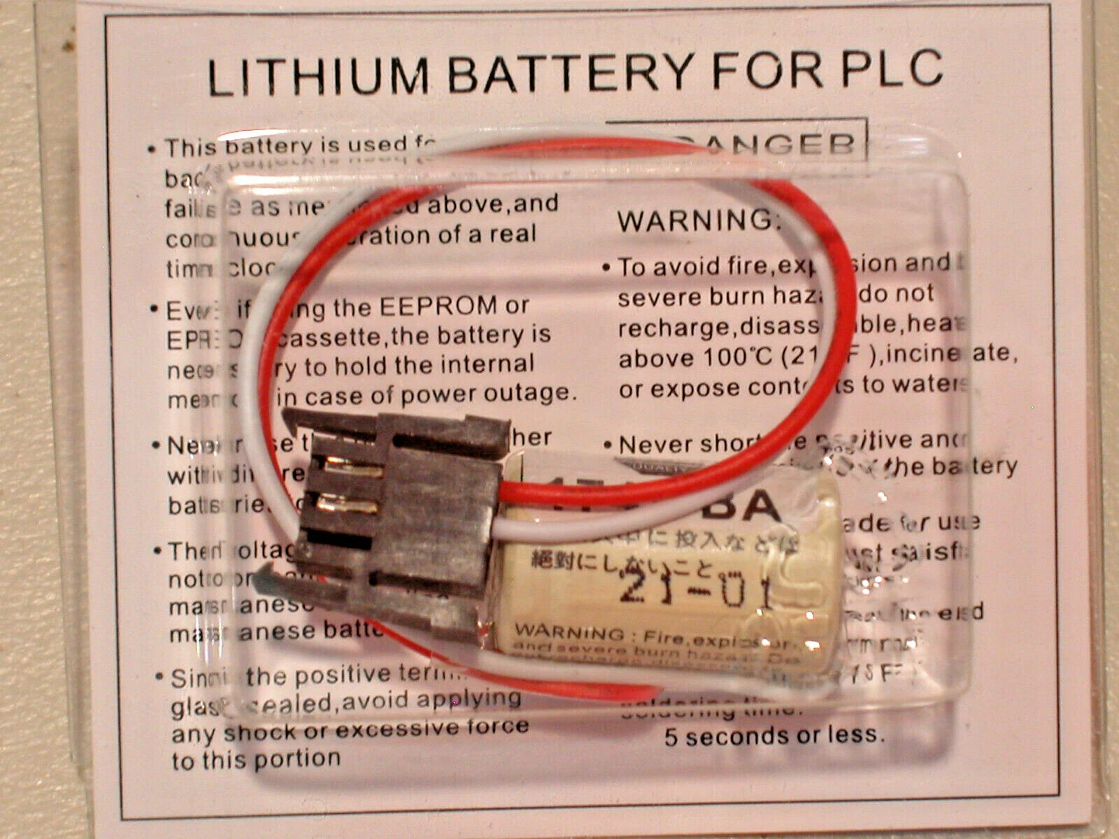 10 pc Allen Bradley SLC PLC Battery 1747-BA and1769-BA SANYO Japan CR14250SE FDK