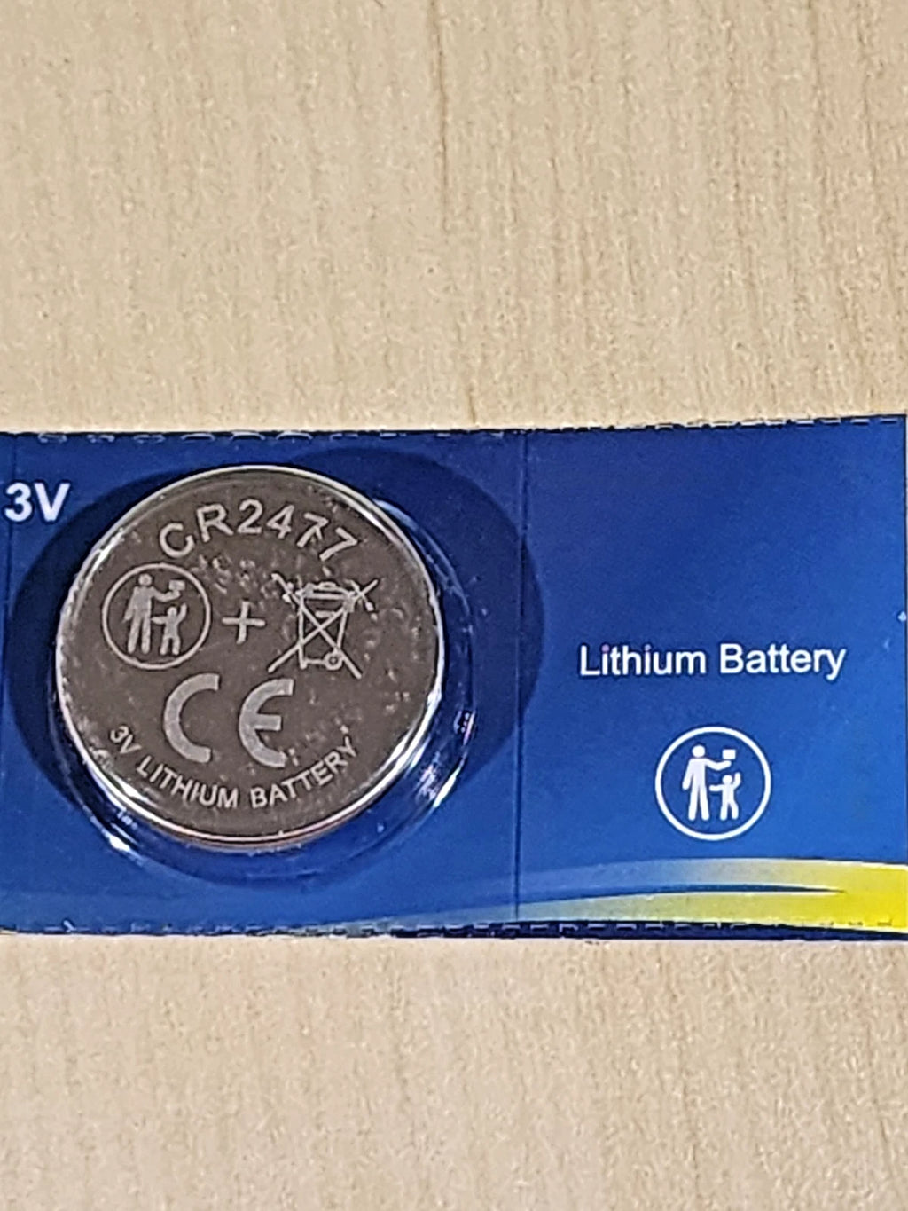 1 pc Tcbest CR2477 2477 Lithium Coin Cell 3V Battery Fresh (one battery)