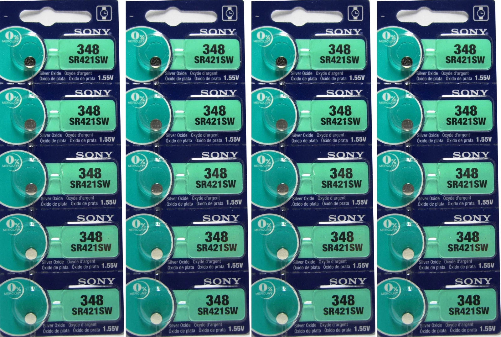 20 PCS SONY WATCH BATTERIES SR421SW