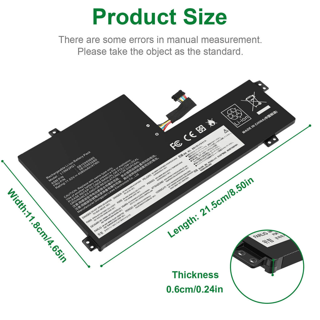 For Lenovo 300e 100e G2 AST 82CE Chromebook Battery L19C3PG1 L19L3PG1 L19M3PG1