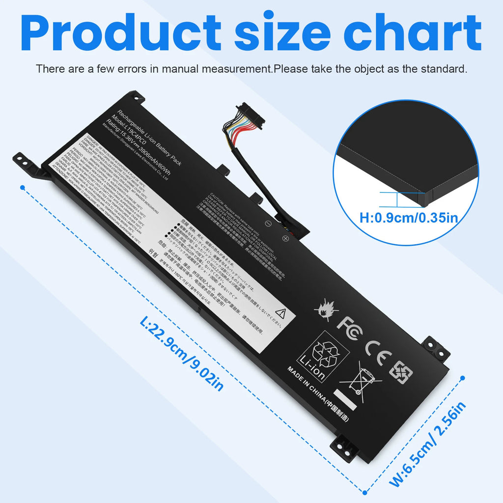 ?L19C4PC0 Battery for Lenovo Legion 5P-15IMH05 5-15IMH05 5-15ARH05 L19M4PC0