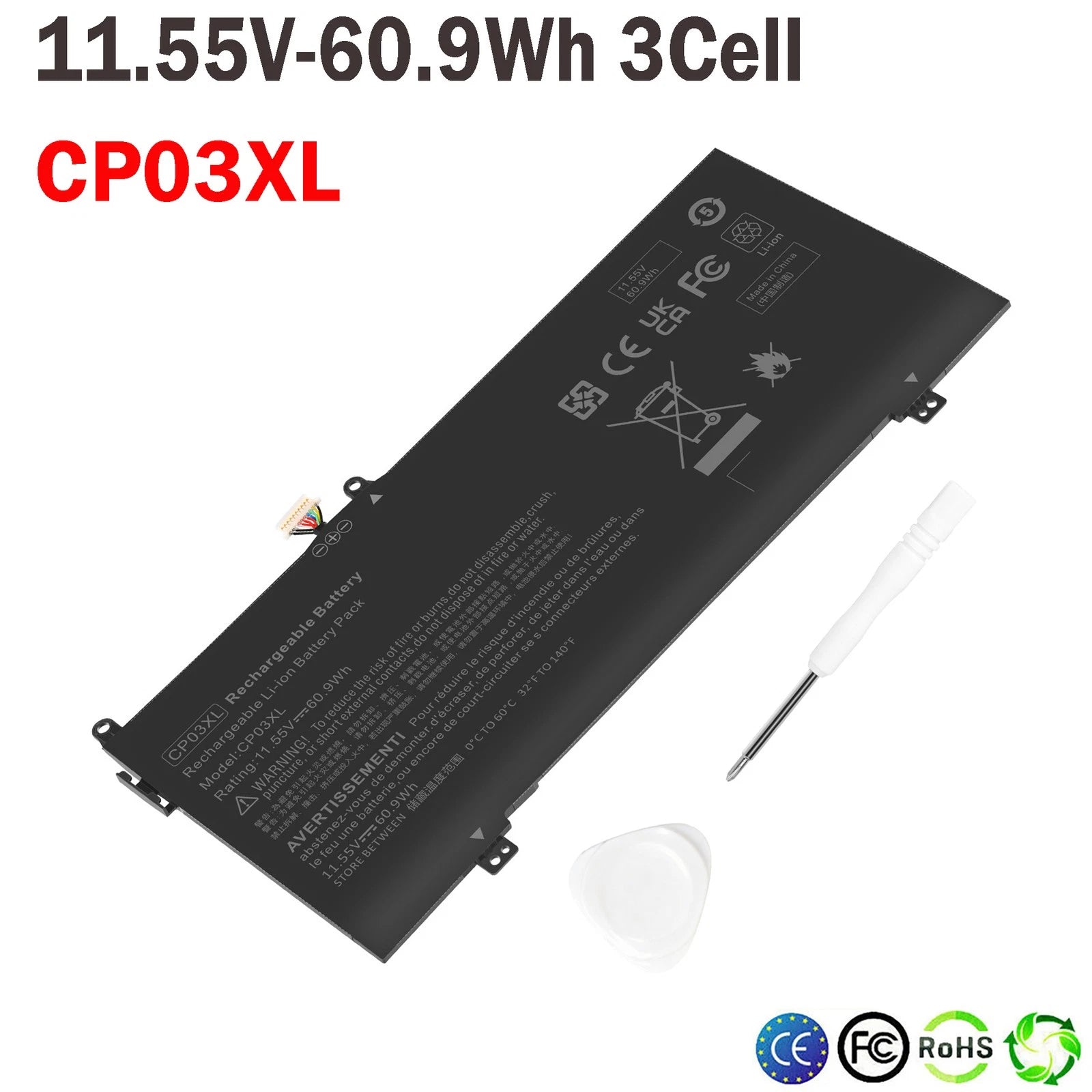 CP03XL Laptop Battery for HP Spectre X360 13 X3603-ae012dx 13-ae000 13-ae011dx