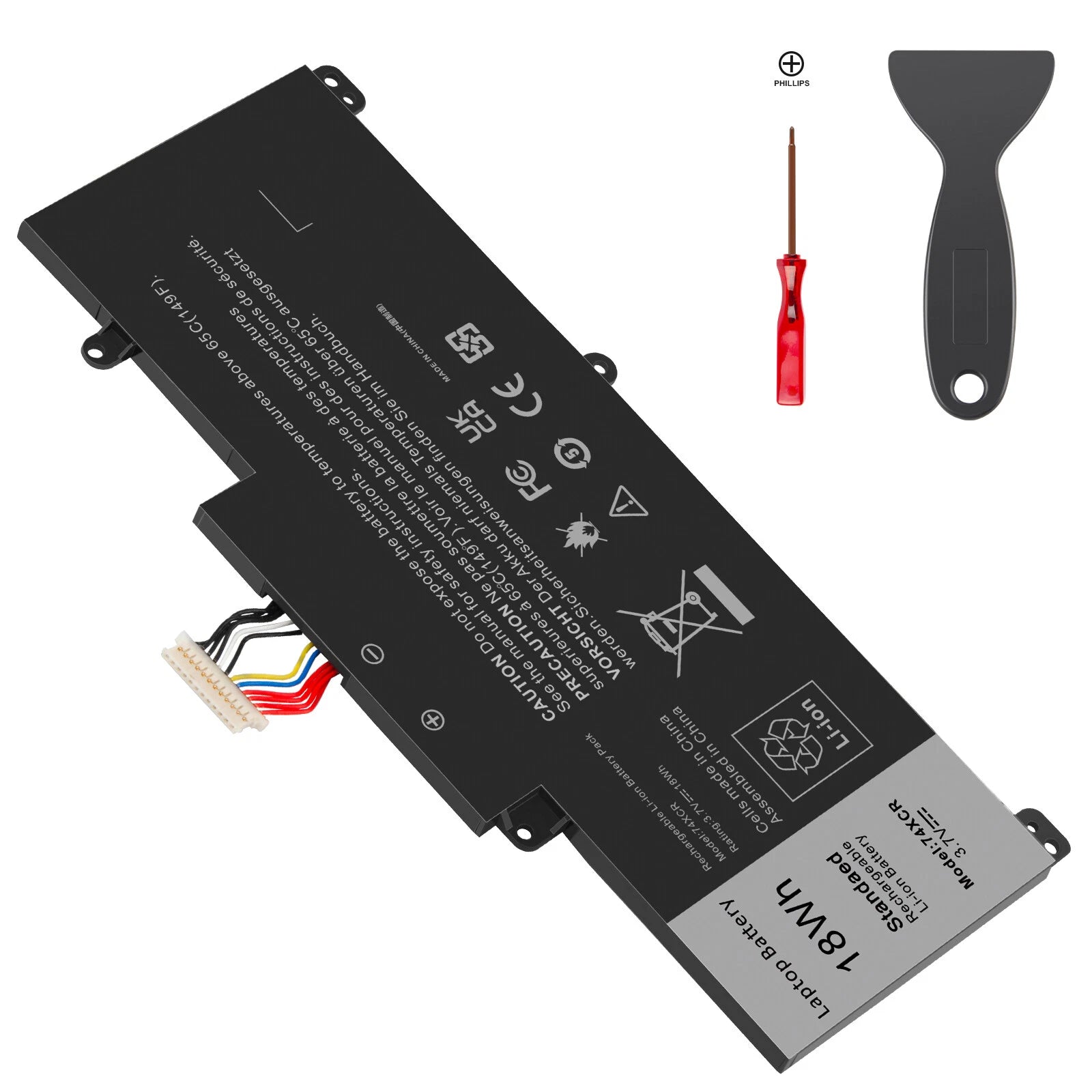 18Wh Battery For Dell Venue 8 Pro 5830 Tablet Series 74XCR 074XCR VXGP6 X1M2Y US