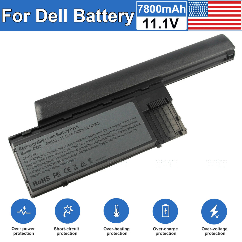Laptop Battery for Dell Latitude D620 D630 D631 D640 PC764 TC030 M2300 9 Cell US