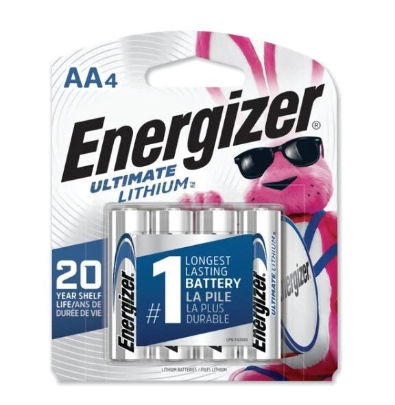 40 x Energizer Ultimate Lithium AA Long Lasting Batteries, Sealed Packaging