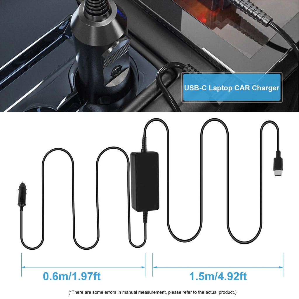 65/90W USB-C Car Charger Power Adapter PD3.0 For iPhone/MacBook Pro/Lenovo
