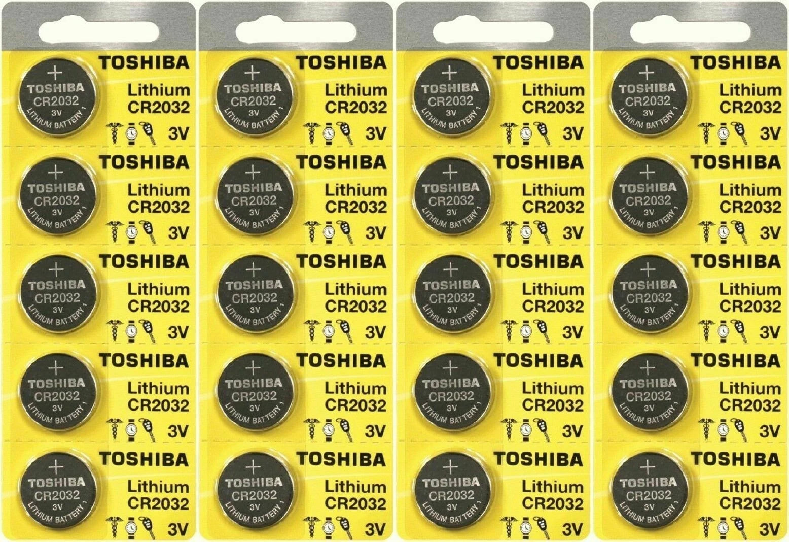 20 x New Original Toshiba CR2032 CR 2032 3V LITHIUM BATTERY BR2032 DL2032