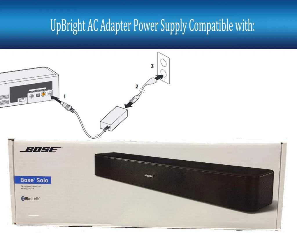 20V Charger Adapter for Bose Solo 5 TV Sound Home Theatre Bar Bluetooth Speaker