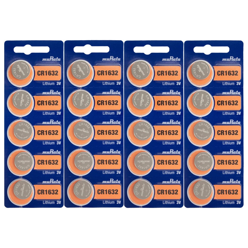 Murata CR1632 3V Lithium Coin Cell (20 Batteries)