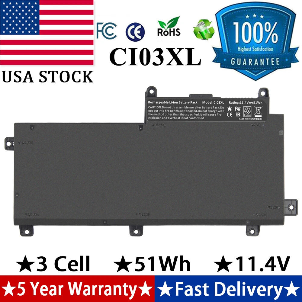 for HP ProBook 640 645 G2 650 655 G2 Battery CI03 CI03XL HSTNN-UB6Q 801554-001