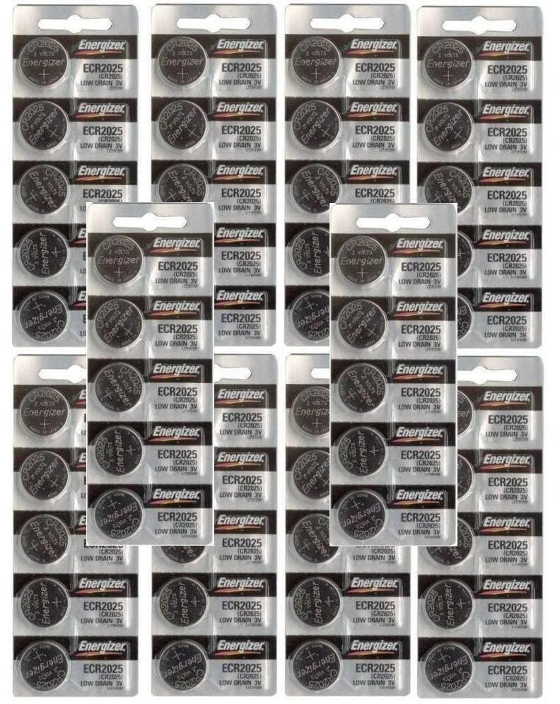 50 energizer cr2025 3V Lithium Coin Battery (Pack 50) Brand New Sealed