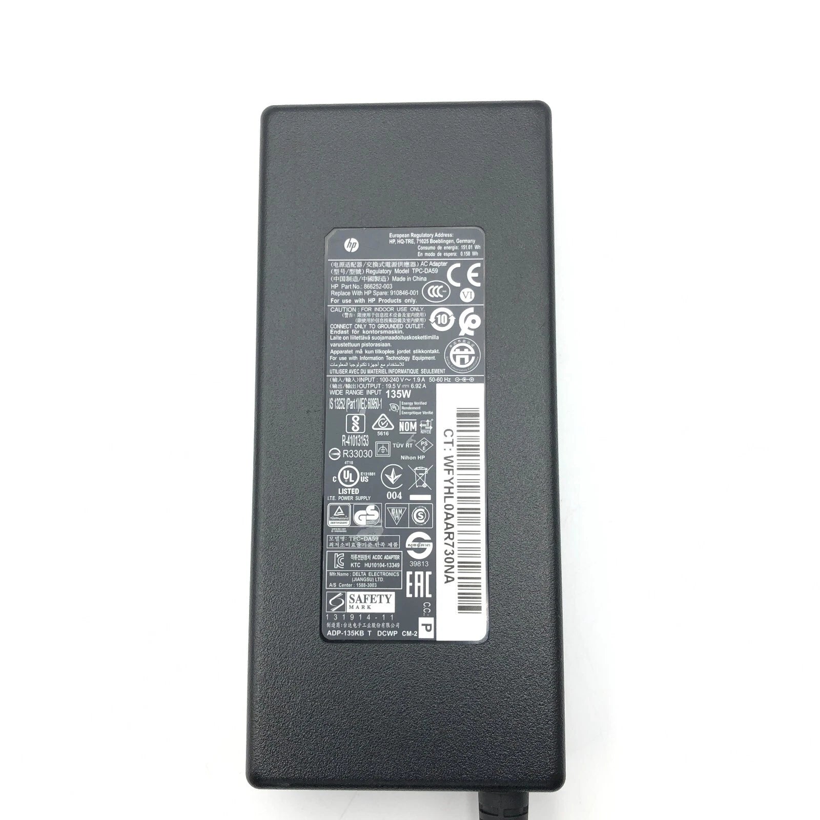 NEW Original 135W HP AC DC Charger for Z2 Mini G3 G4 Workstation Desktop PCs