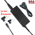 For ACER Laptop Charger Power Cord Acer Chromebook C720 15 cb3-532 65W&45W Black