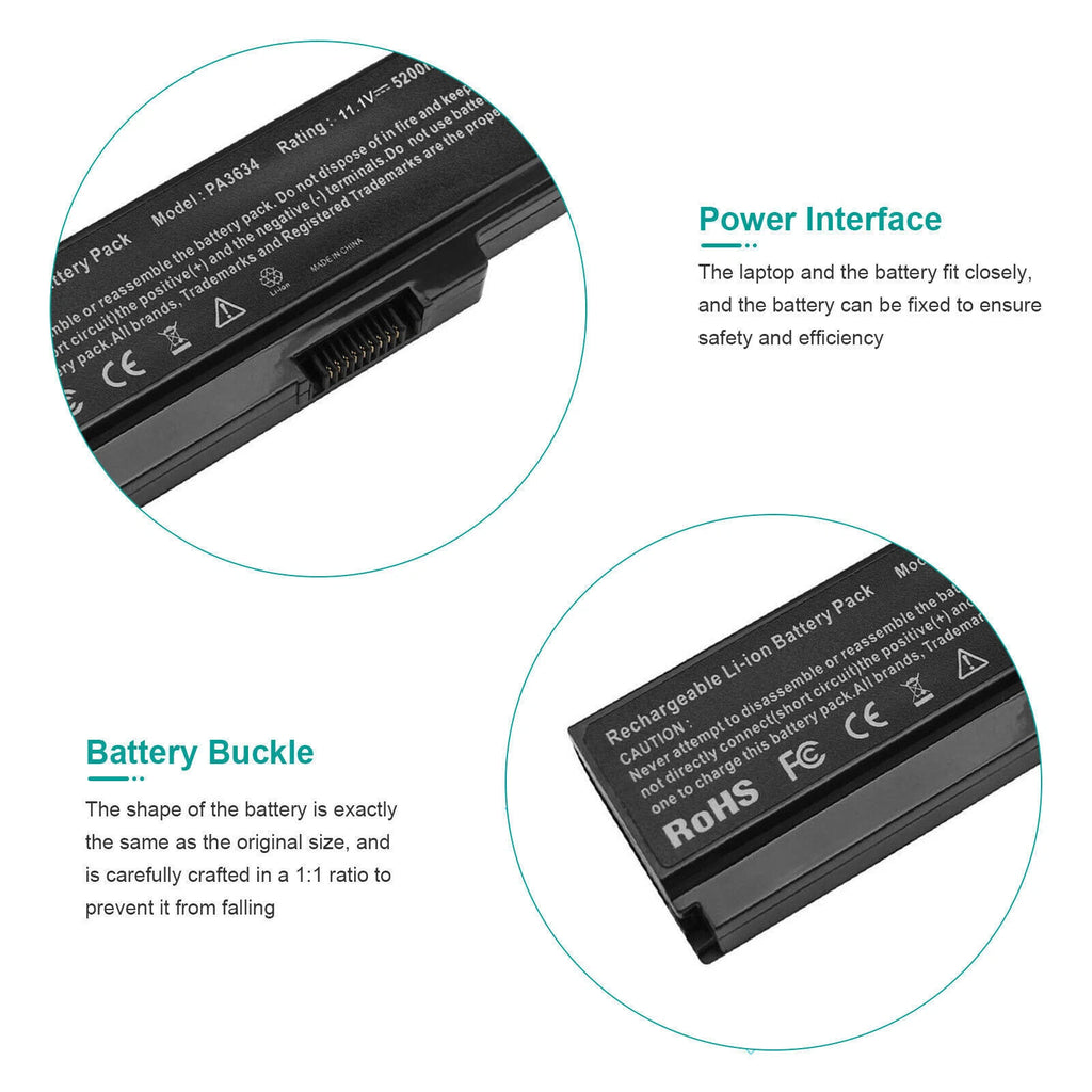 PA3634U-1BRS Battery for Toshiba Satellite Pro C600 L600 C655 A665 PA3634U-1BAS