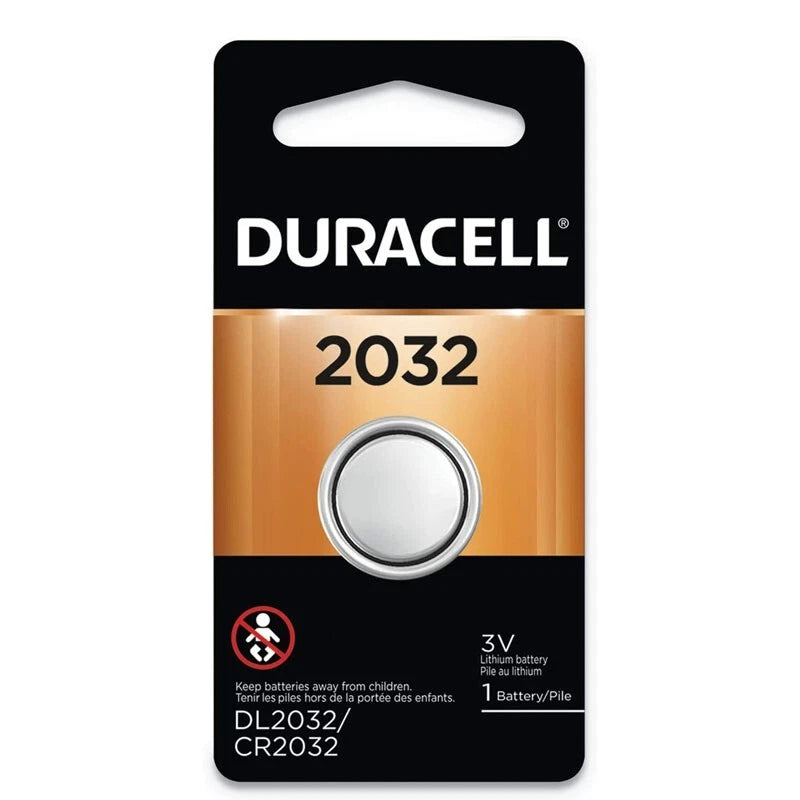 10 Pcs Duracell 2032 CR2032 3v Lithium Coin Cell Battery