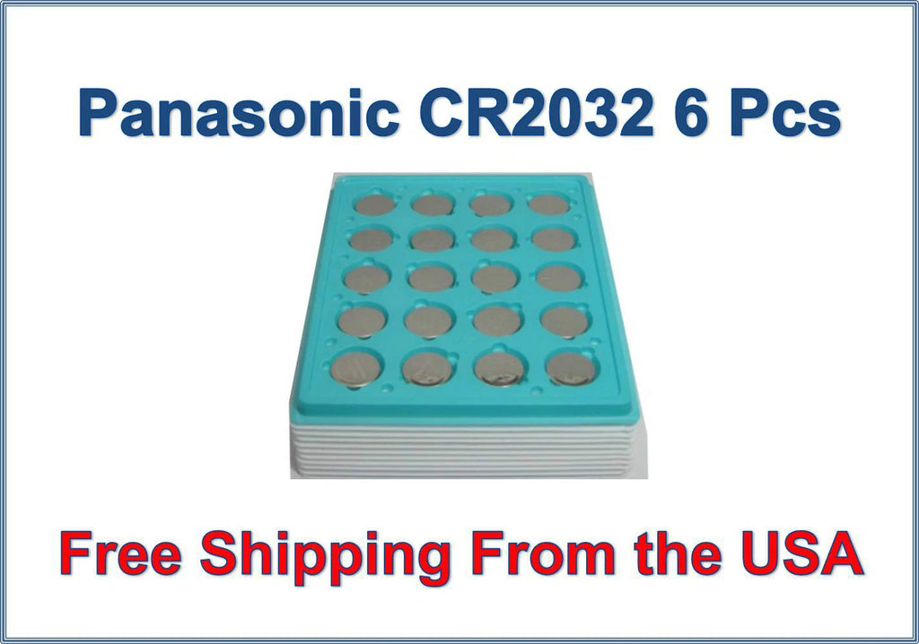 6 Pcs Fresh Panasonic Lithium ECR2032 CR2032 CR 2032 3V Battery