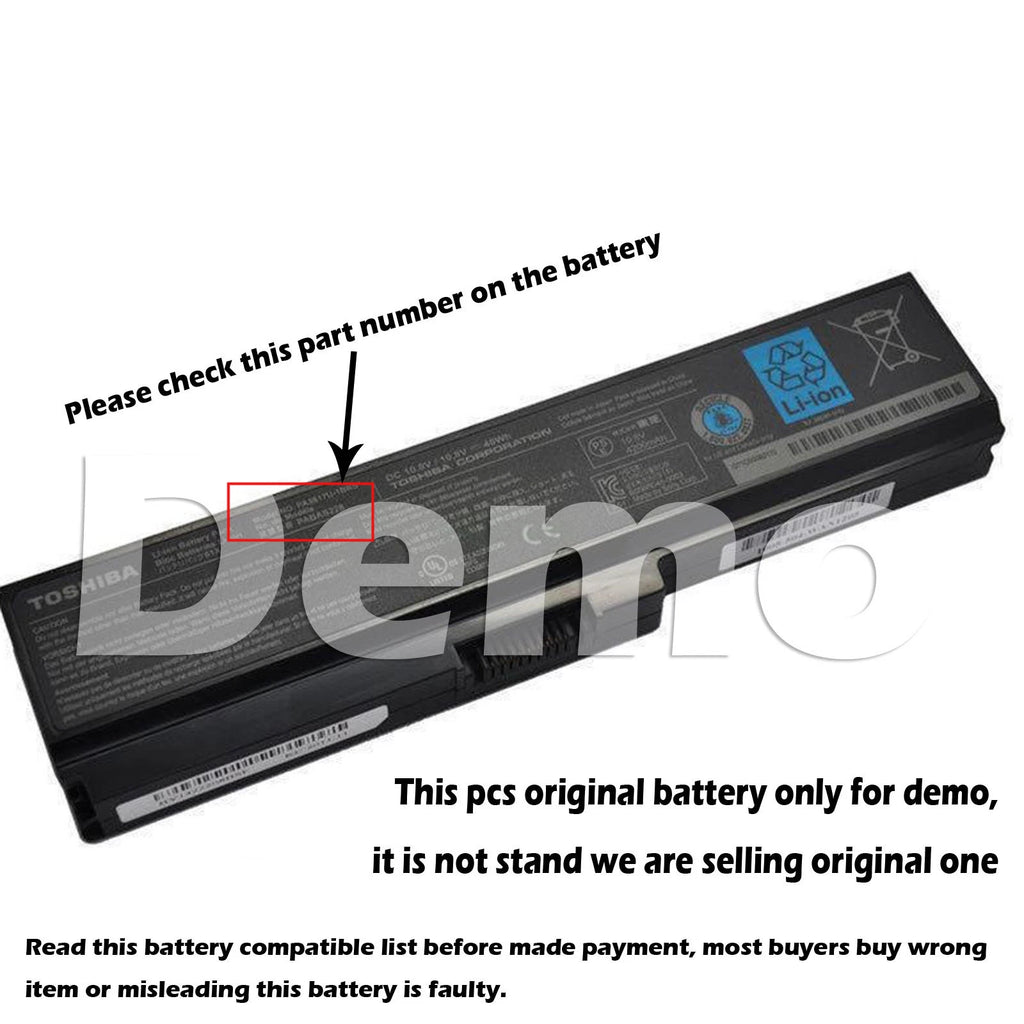 For Toshiba Satellite PA3817U-1BRS PABAS228 A665 C655 L655 L735 L755 Battery O
